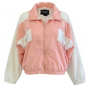 Vintage 80s - 90s Profile Colorblock Windbreaker Jacket - Women's Large
